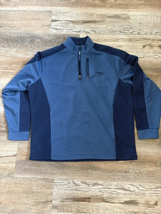 Callaway Golf Opti-Dri 1/4 Zip Pullover Blue Tech Jacket