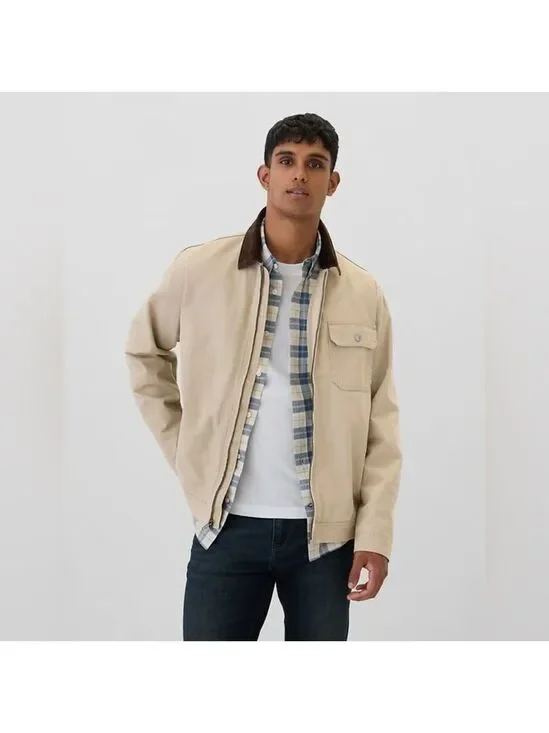 Gap Fall Outdoors Gorpcore Relaxed Workwear Canvas Chore Barn Jacket Coat S NWT