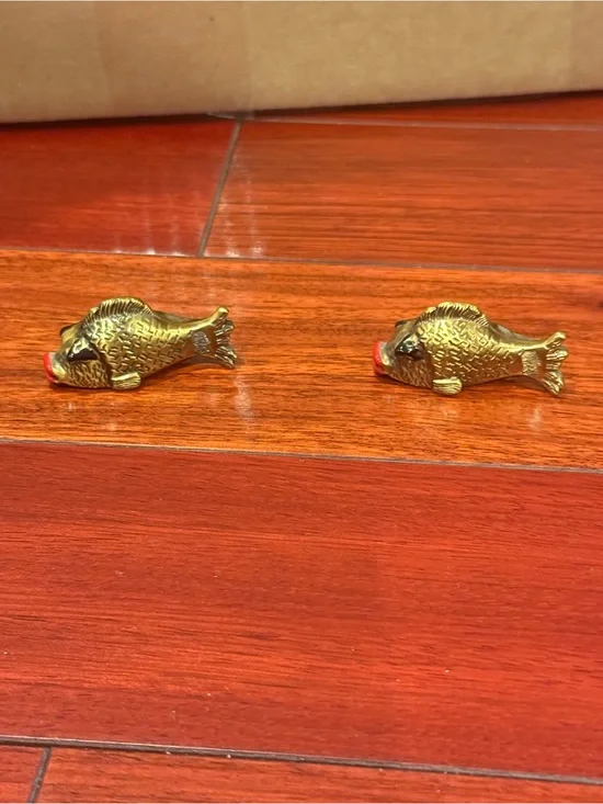 Brass Fish Aquarium Ornament - Gold Fish Decoration