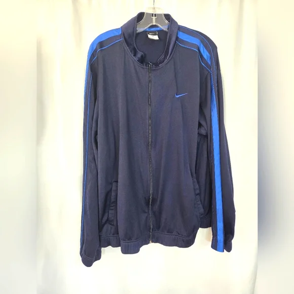 NIKE Navy Zip Activewear Jacket. Size XL