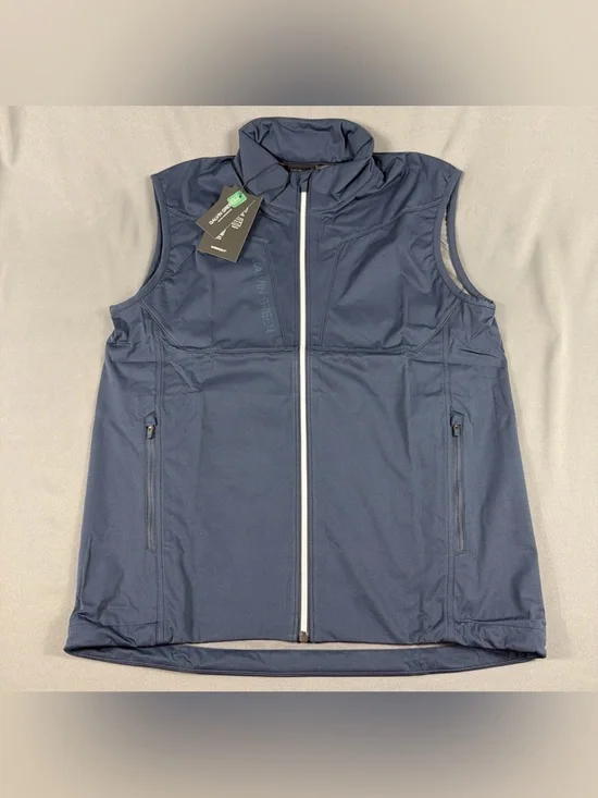 Galvin Green Golf Vest Lathan Wind Rain Medium Navy Polyester NWT MSRP $219