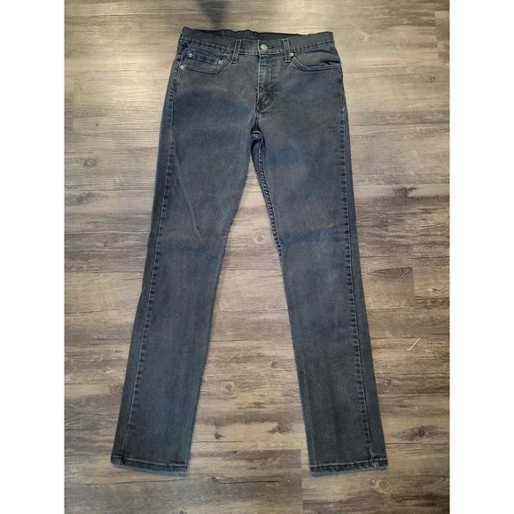Levis 511 Slim Fit Jeans Mens 31x34 Charcoal Gray Denim