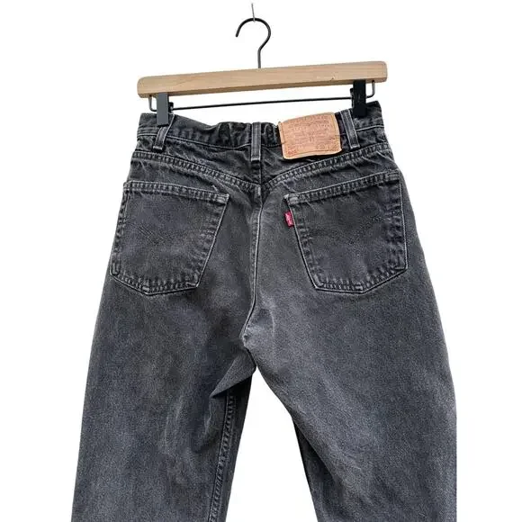 Vintage Levi's 550, black Y2k high waist jeans