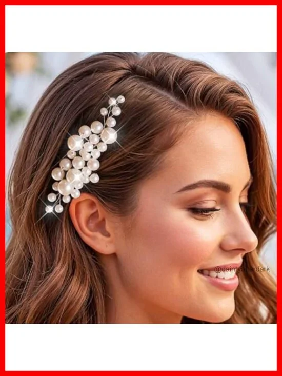 Pearl Bridal Hair Comb Wedding Hair Piece Prom Hair Accessories