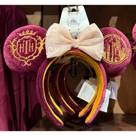 NEW Disney Parks Hollywood Tower Of Terror Hotel Minnie Ears Headband Bow