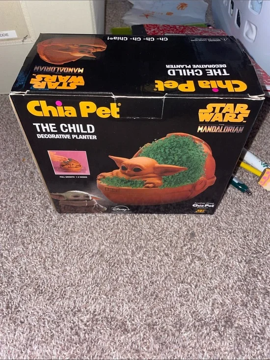Disney The Child Chia Pet Planter - Black & Green