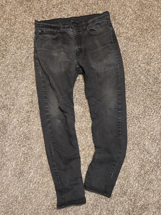 LEVI'S Men's 512 Slim Taper Jeans in Washed Black