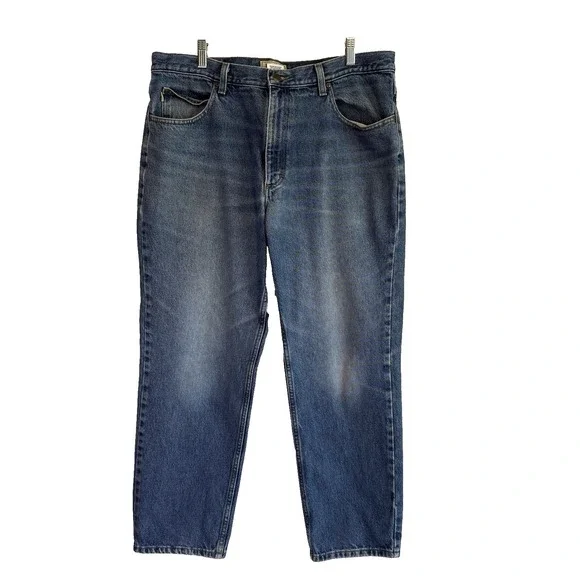 LL Bean Mens Classic Fit Blue Jeans 38x29 Americana Heritage Everyday Timeless
