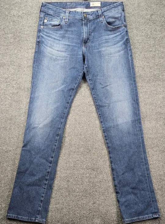 AG Adriano Goldschmied Tellis Jeans Men 33x34 (34x34) Modern Slim Blue Faded