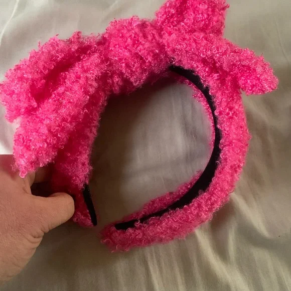 Brianna Cannon Bright Pink Fuzzy Bow Headband - Women Accessories