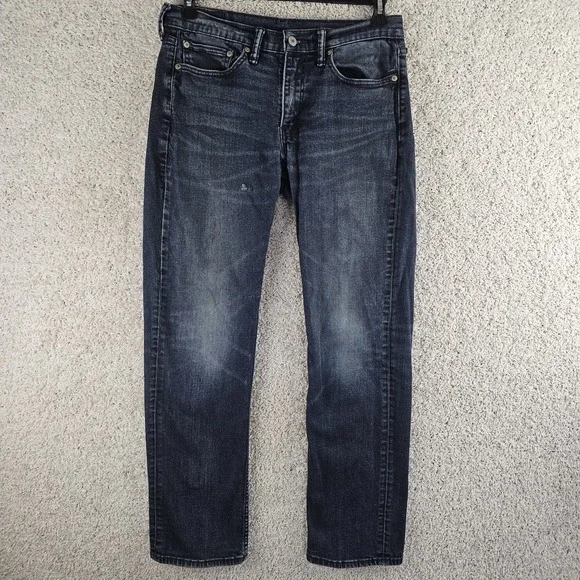 Levis 514 Jeans Mens 31x32 (30) Dark Wash Denim Straight Leg Slim Fit Modern