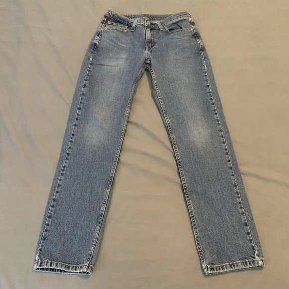 Levis 514‎ Jeans Mens 28x30 Blue Denim Straight Fit Stretch Medium Wash