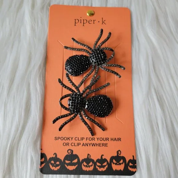 Piper K Spider Spooky Hair Clips