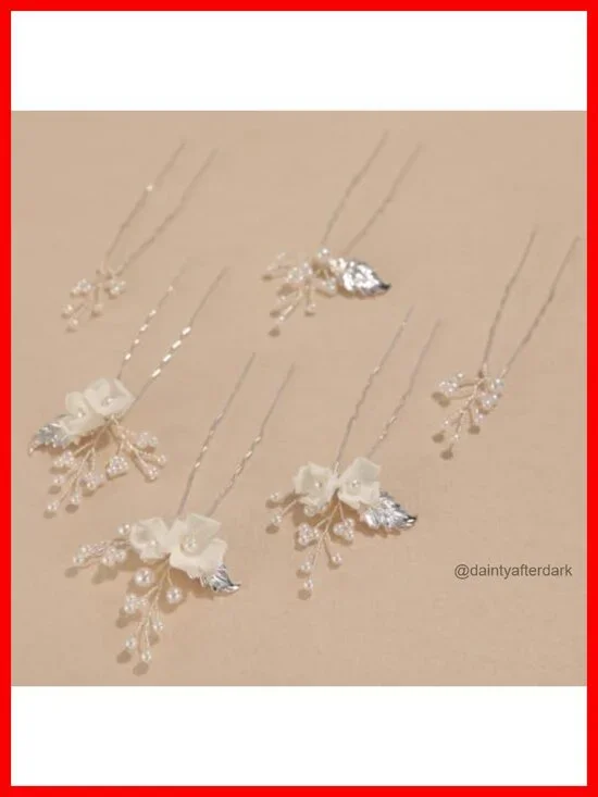 Handmade Pearl Bridal Hair Pins Wedding Hair Accessories for Women