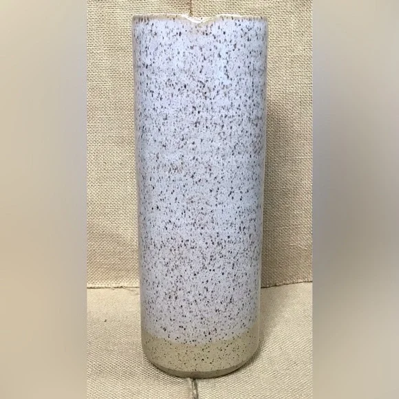 Wizard Of Clay Pottery Tall Cylinder Vase Neutral Cottagecore Minimalist Rustic