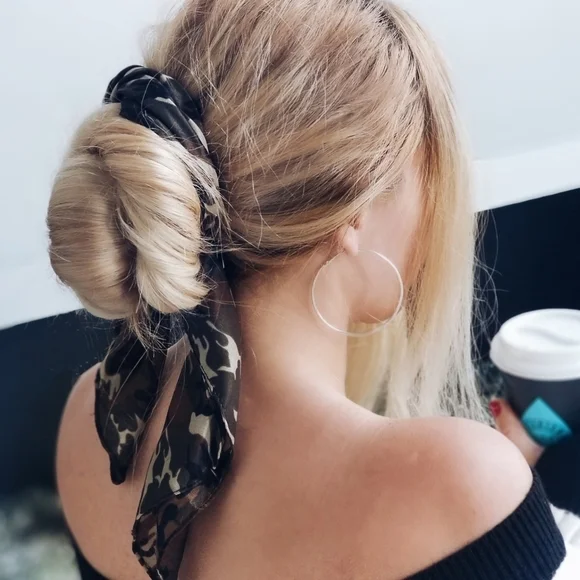 Army Print Scarf / Hair Tie / Bandana / Mask