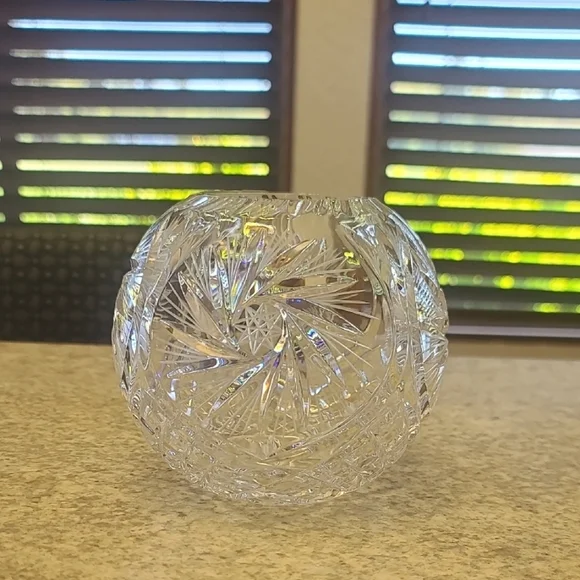 Crystal Rose Bowl 
