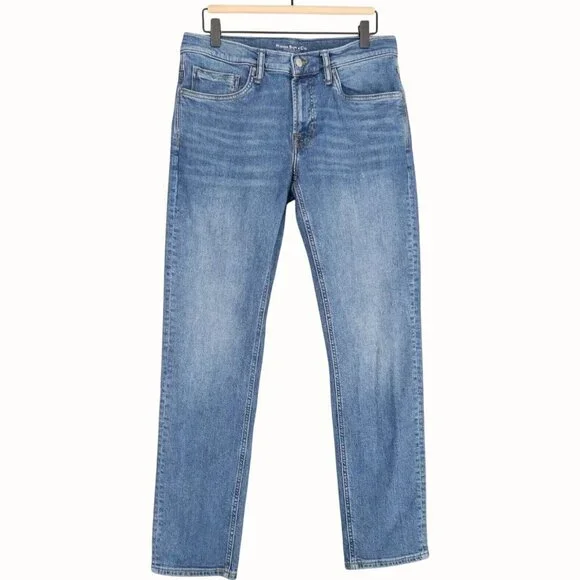 Rising Sun & Co Mens Repreve Slim Fit RCore Jeans 29x34 Light Blue Denim NEW