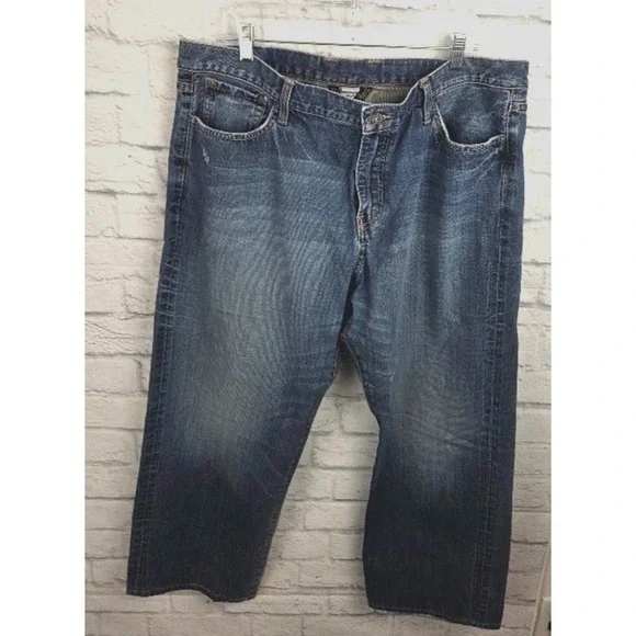LUCKY BRAND Vintage Straight Jeans Men's Size 40 X 29 Regular Inseam Distressed