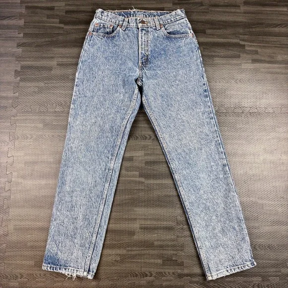 Vintage Levi's 505 Acid Wash Jeans Mens 31x30 (28x30) Denim Made In USA 80s