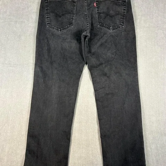 Levis 541 Athletic Taper Jeans Mens W36 L30 Faded Black Denim Pants 541-0223