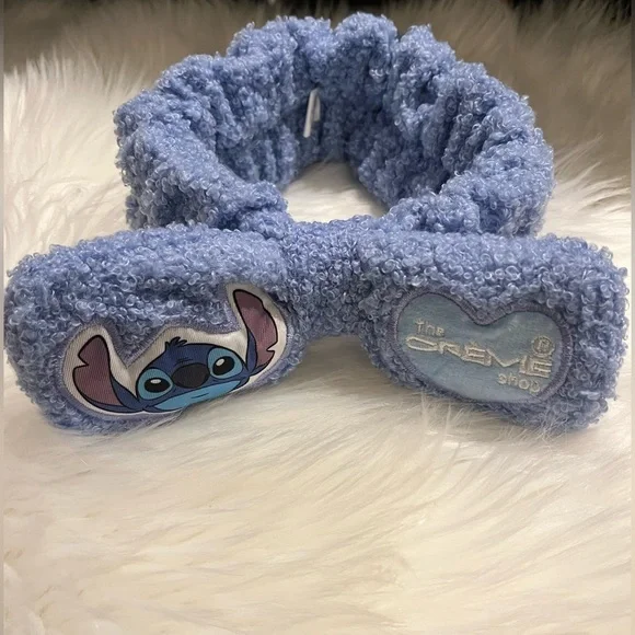 🆕 The Crème Shop x Stitch Plush Spa Headband Disney Lilo & Stitch Blue