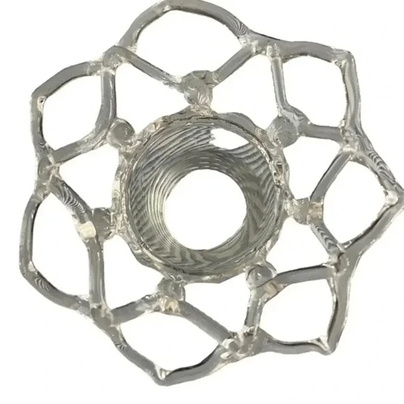 Vintage Hand‎ Blown Glass Vase Candleholder