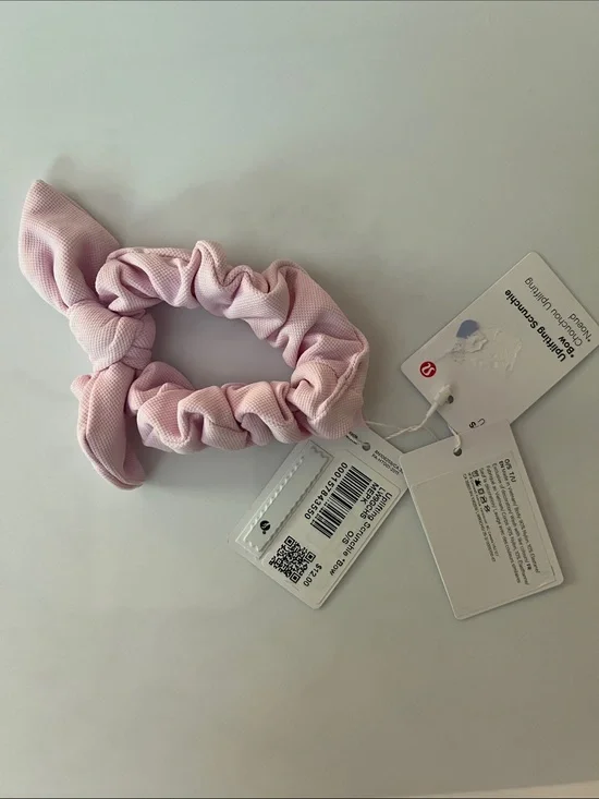Lululemon Mink Berry Pink Bow Uplifting Scrunchie NWT