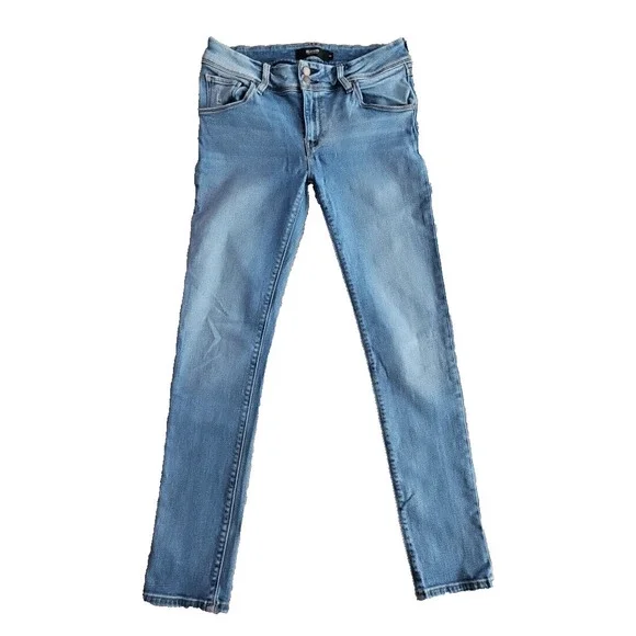 Hudson Los Angeles Jeans Women's Size 30 (30x28) Blue Collin‎ Skinny Flap Pocket