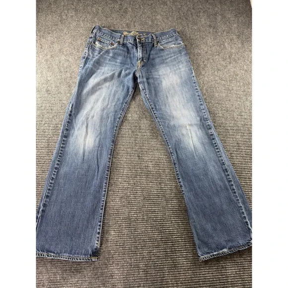 Old Navy Boot Cut Mens Blue Denim Jeans Medium Wash 34x30