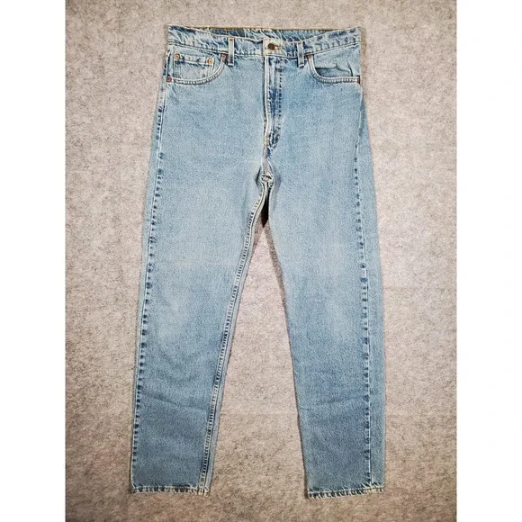 Vintage Levi's 505 Mens Regular Fit Jeans 36x34 Fits 34x33 USA 100% Cotton 90s