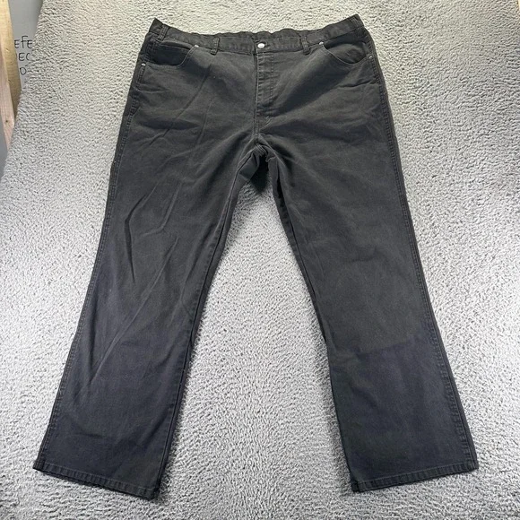 Genuine Dickies Jeans Mens 44x32 Black Cotton Straight Baggy Carpenter Workwear‎
