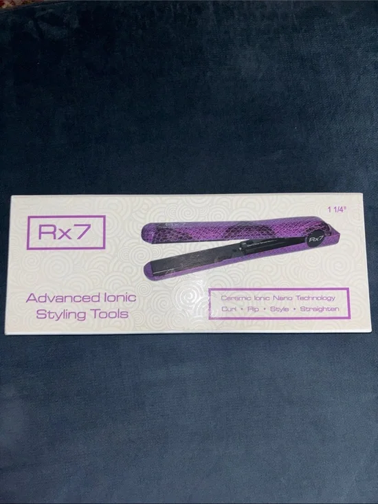 RX7 Ceramic Ionic Flat Curl Straight Iron