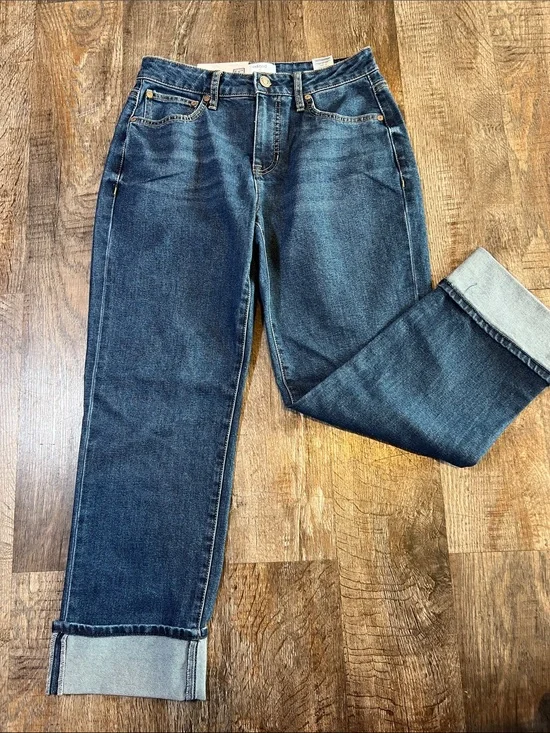 Relaxed Fit Men's Jeans in Dark Blue Wash
