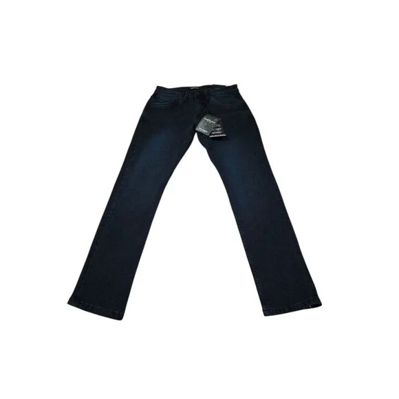 Kenneth Cole Slim Fit Stretch Low Impact Denim Jeans Size 28 x 30 Dark Wash Blue