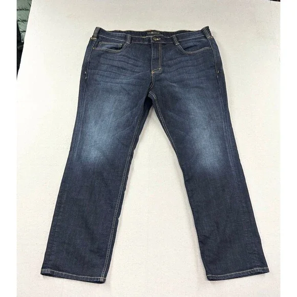 5.11 Tactical Defender-Flex Jeans Mens 40x32 Dark Wash Straight Fit Blue Denim
