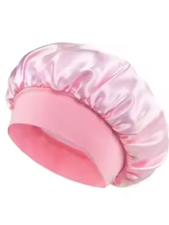 Pink Satin Sleep Bonnet - Gentle Hair Protection