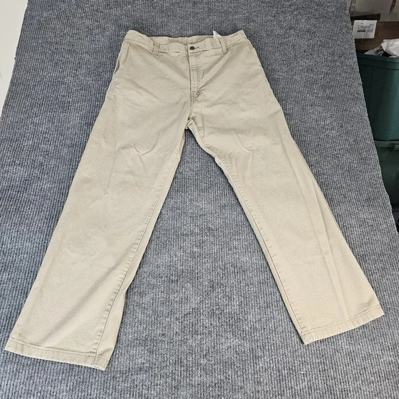 Dickies Pants Mens‎ 36x32 Beige FR Flame Resistant Work Chino Straight Leg