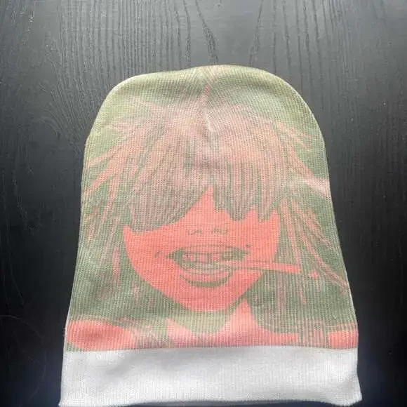 Gorillaz Band Graphic Y2K Style Knit Beanie