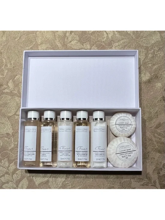 The White Company London Flowers bath & body Travel Size Gift Set Box