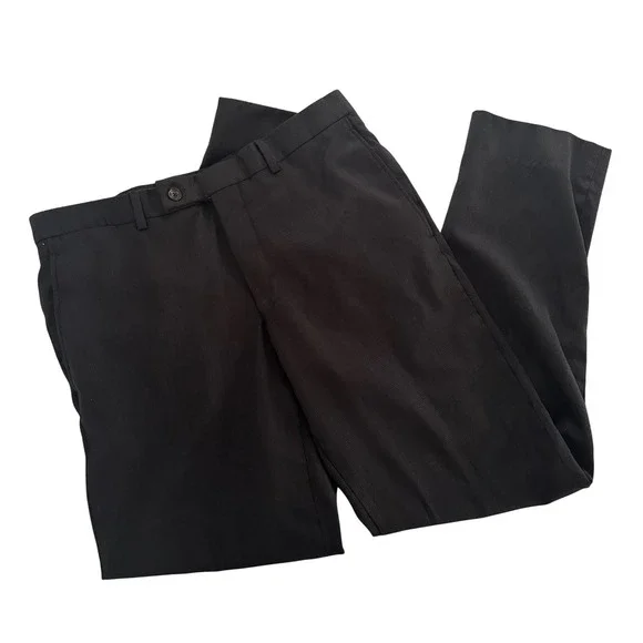 Ted Baker Jones Model Men's Dark Gray Wool Dress Pants Trousers Size 35 L Slacks