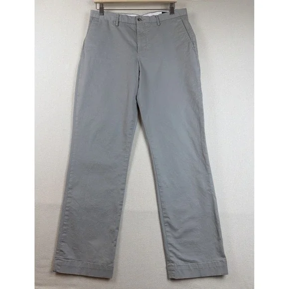 Polo Ralph Lauren Stretch Classic Fit Chino Pants Mens 32x32 Gray Preppy