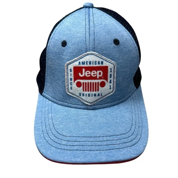 Jeep Trucker Hat Snap Back Mesh Embroidered American Original