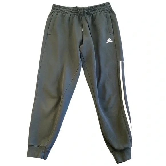 Adidas‎ Men’s Grey Jogger Sweatpants, Size Small Style FS2774