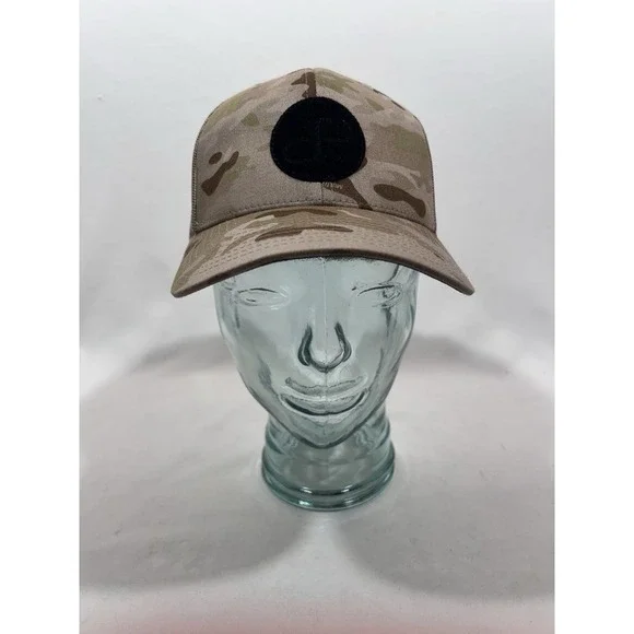 Patchd Desert Camo Snapback Hat Mesh Streetwear Tactical Outdoor Gorpcore