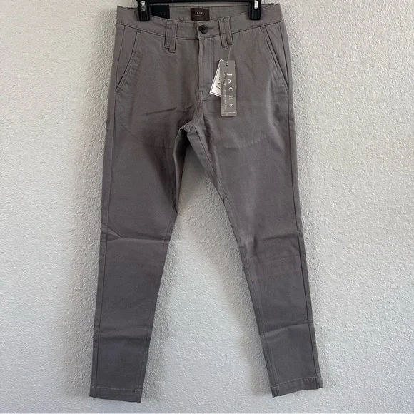 Jachs New York Grey Slim Fit Chino Pants Men's 29x34 NWT