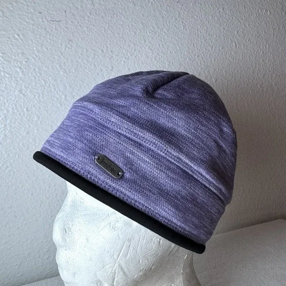 Frostbite Purple Beanie Stocking Cap Hat Lined Winter Outdoor Lavender