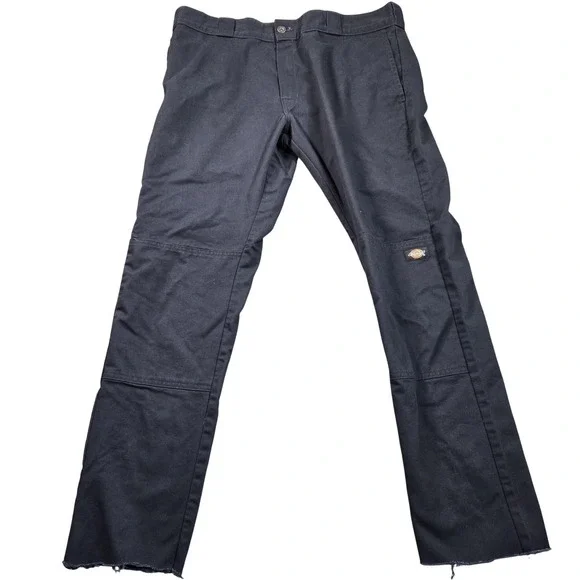 Dickies‎ Cargo Pants Mens 36x29 (36x32 Tag) Navy Skinny Straight Stretch Work