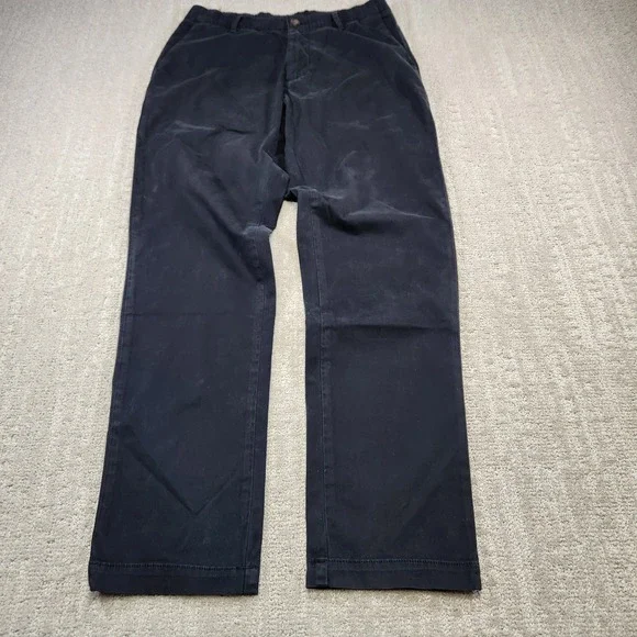 Bearbottom Chino Pants Men Medium 30x30 Cotton Blend Elastic Waist Black SlimFit