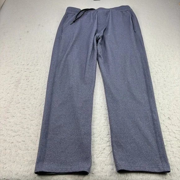 Public Rec Pants Mens 36x30 Blue Heather All Day Every Day Joggers Stretch Nylon